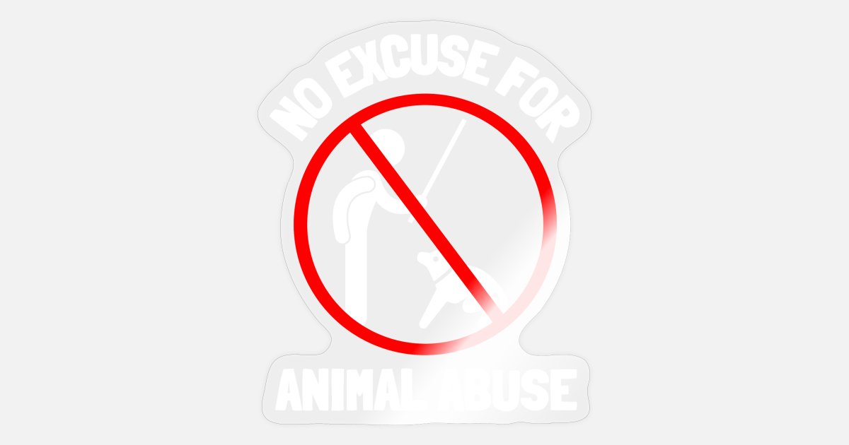 Animal Rescue And Animal Abuse Awareness' Sticker | Spreadshirt