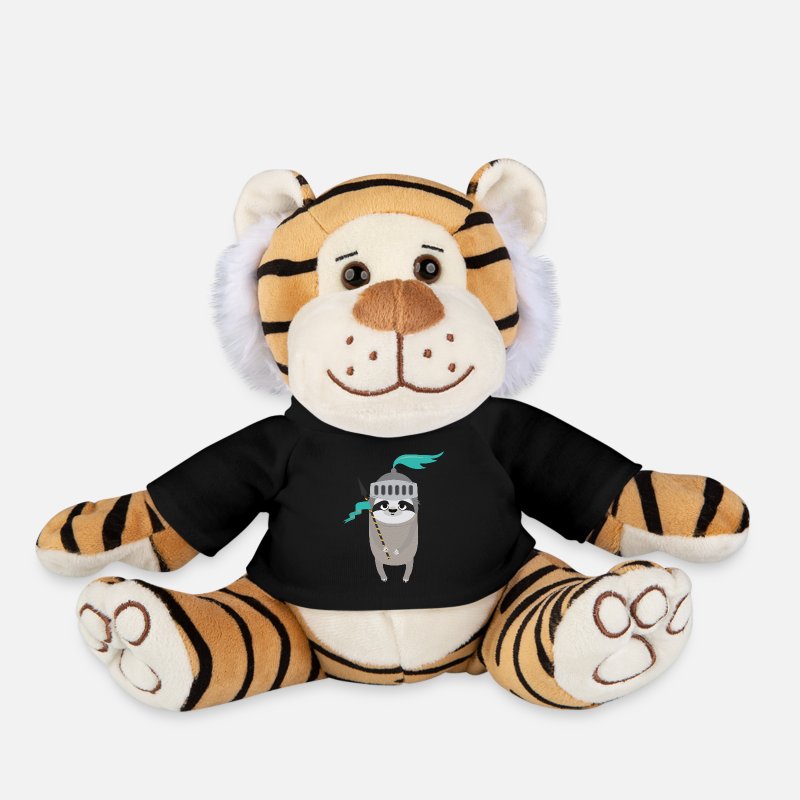 Medieval Knight Sloth with lance' Plush Tiger | Spreadshirt