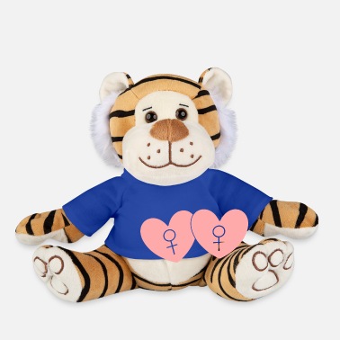 Hen LGBT Heart Women Symbols Valentine&#39;s Day Gift - Plush Tiger