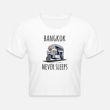 Sommerferie Bangkok sover aldri - Cropped T-skjorte