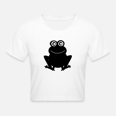 Bærekraft svart frosk padde morsomme dyr gave - Cropped T-skjorte