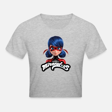 Miraculous Ladybug With Logo - Crop T-Shirt