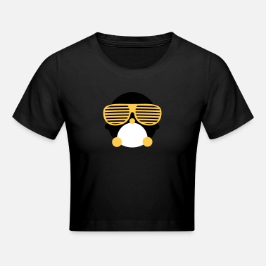 Atzenbrille Pinguin - Crop T-Shirt
