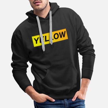 Gul gul - Premium hoodie herr