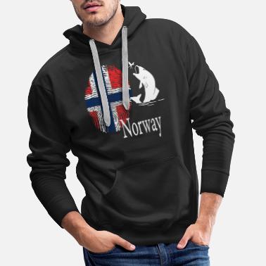 Kapuzenpullover Pullover Sweatshirt Poloshirt Norwegen Anglershirt Angeln 213 
