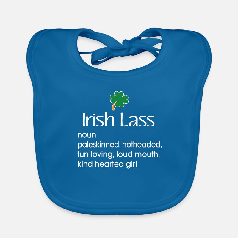 Funny Irish Lass Definition Gift for Irish Gifts' Baby Bib | Spreadshirt
