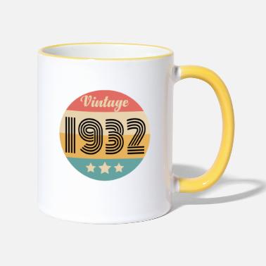 1932 vintage 1932 - Taza de dos colores