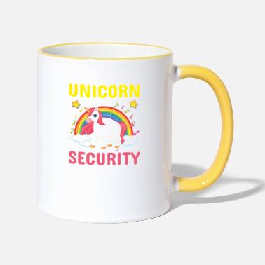 Friends Unicorn Quote Unicorn Security - Two-Tone Mug