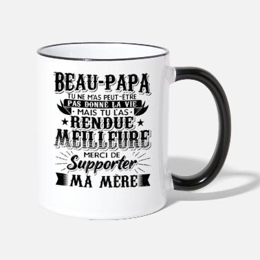 Beau-Papa Fete des Peres Beau-père - Mug bicolore