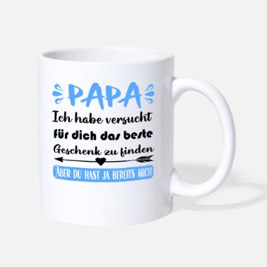 Kaffeebecher Papa Bear Vatertag weiß