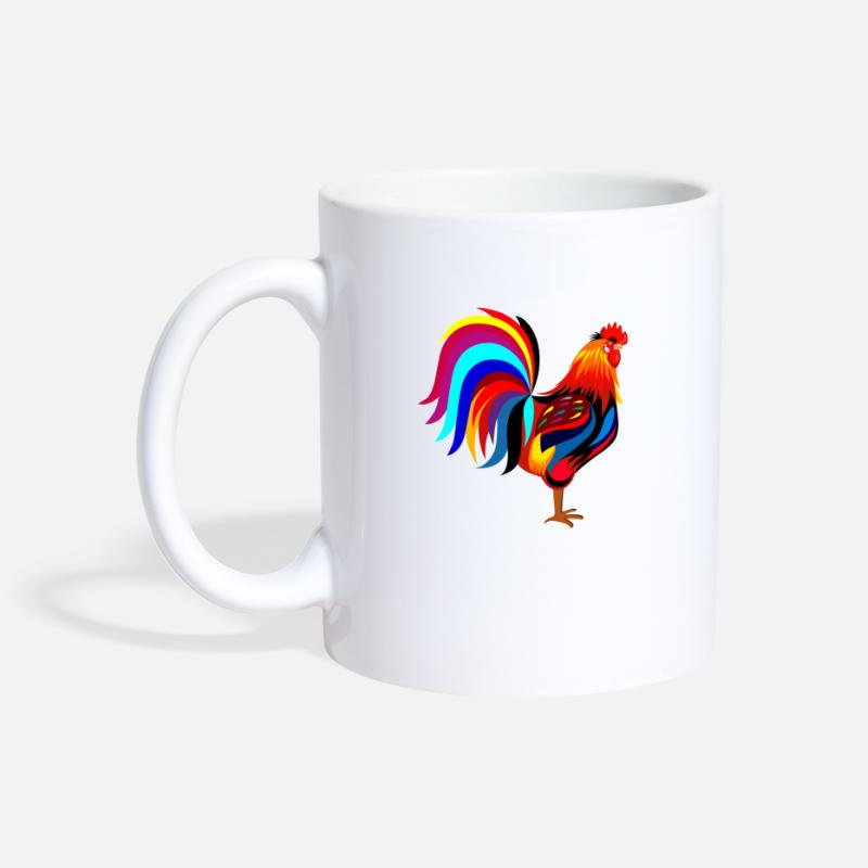 I like Cocks and Drifting Funny Chicken Gift Mug with Color Inside