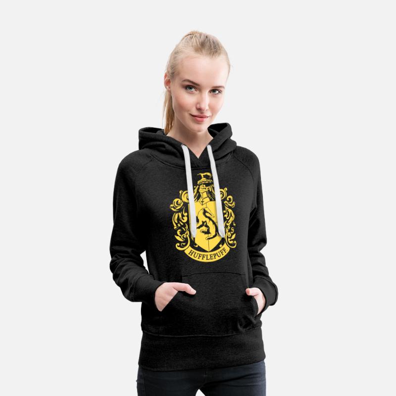 Harry Potter House Hufflepuff Unisex Pullover Black Hoodie