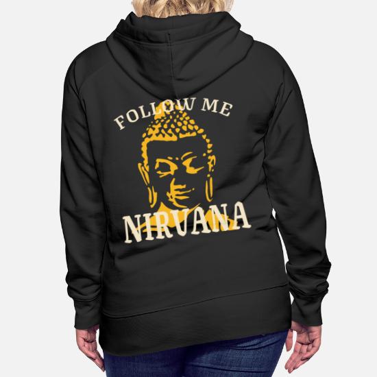 cemento seriamente dieta Buda - Sígueme a Nirvana - BACKPRINT' Sudadera con capucha premium mujer |  Spreadshirt