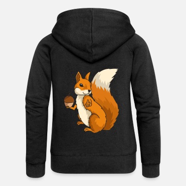Refuge Pour Animaux L’écureuil rongeur rongeur forestier cadeau - Veste à capuche premium Femme