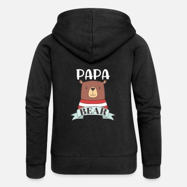 Vatertag Papa Bear - Frauen Premium Kapuzenjacke