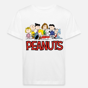 Peanuts Snoopy ja hänen ystävänsä logo - Lasten luomu t-paita