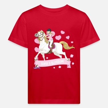 Pink Schleich Horse Club Sofia &amp; Blossom ride out - Kids&#39; Organic T-Shirt
