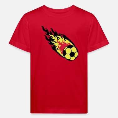 België Vuurbal Voetbal België - Kinderen bio T-shirt