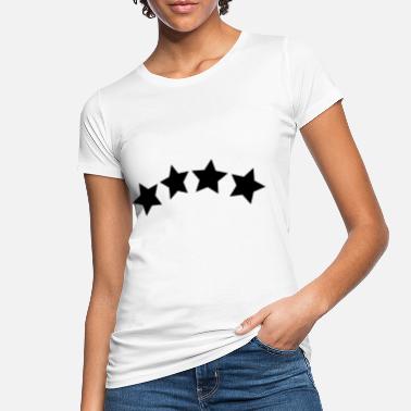 4 Stjerner 4 -stjerners symbol - Økologisk T-skjorte for kvinner