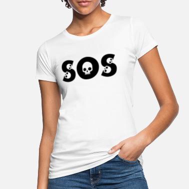 Sos SOS - nødsignal - SOS - Økologisk T-skjorte for kvinner