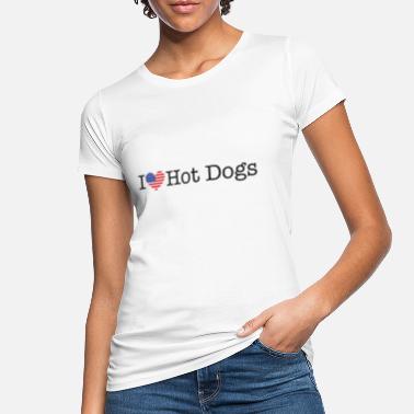 Dogi Uwielbiam Hot Dogi - Ekologiczna koszulka damska