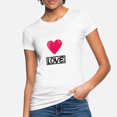 Love With Heart Love with heart - Women&#39;s Organic T-Shirt