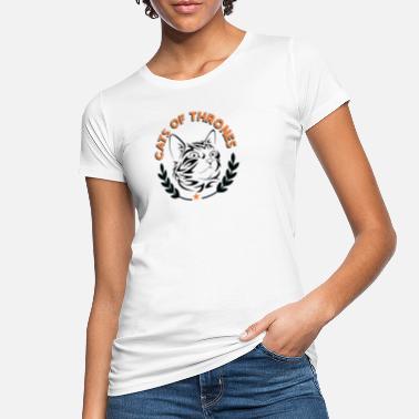 Thron Cats of Thrones - Økologisk T-skjorte for kvinner