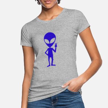 Spacemonster Alien Ufo Rauha Spacemonster Discovery Avaruusalus - Naisten luomu t-paita