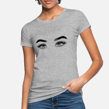 Bella Winking Eyes-design - Økologisk T-skjorte for kvinner