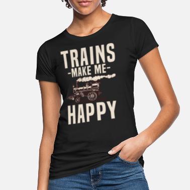 Trains Trains - Women&#39;s Organic T-Shirt