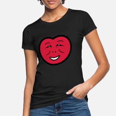 Śmiejąc Się Z Głośnym Śmiejące się serce - Ekologiczna koszulka damska