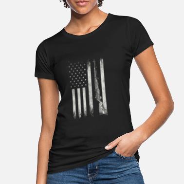 Patriotic Veteran Quote Flag Gun Veteran - Women&#39;s Organic T-Shirt
