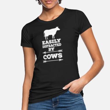 Crazy Cows Easily Distracted By Cows Birthday Gift Idea - Women&#39;s Organic T-Shirt