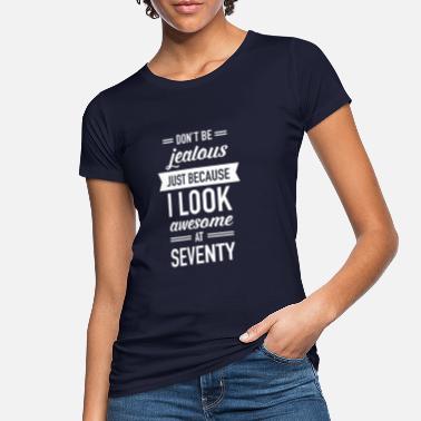 Seventy Awesome At Seventy - Naisten luomu t-paita