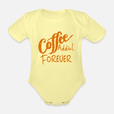 Kaffe Kaffe, kaffe, kaffe, kaffe, kaffe, roligt - Ekologisk kortärmad babybody