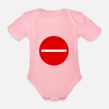 Förbjudet Skyltpassage förbjudet - Ekologisk kortärmad babybody