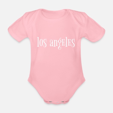 Los Angeles los angeles - Ekologisk kortärmad babybody