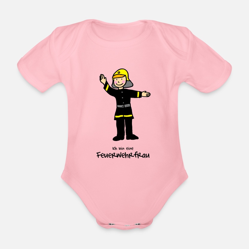 Spreadshirt Nachwuchs Feuerwehrfrau Baby Bio-Kurzarm-Body