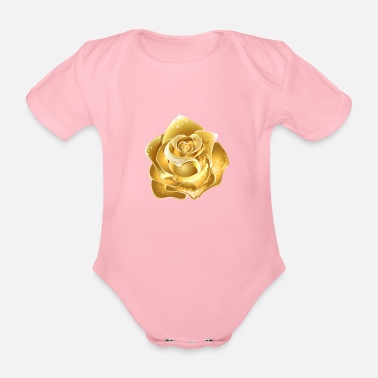 Guld guld - Ekologisk kortärmad babybody