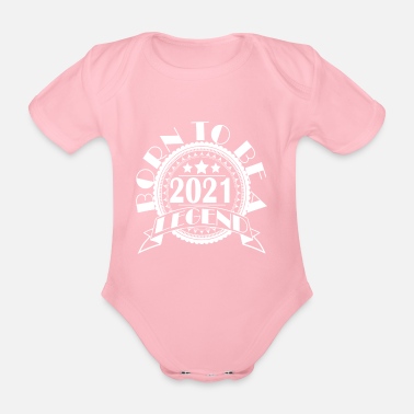 Födelseår Legend 2021 födelse födelseår vintage year built - Ekologisk kortärmad babybody