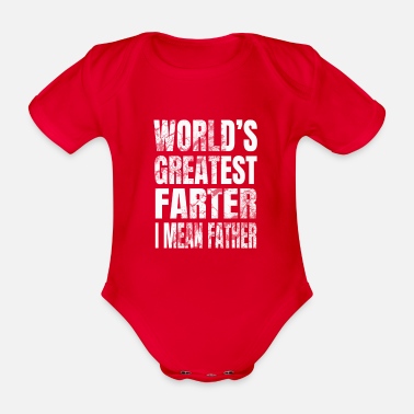 Ny Fars dag Rolig ny far föräldrar pappa gåva - Ekologisk kortärmad babybody