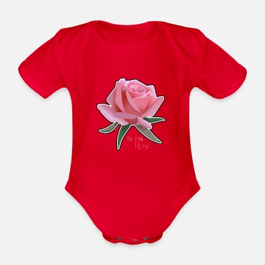 Ros Rosa Rosa - Ekologisk kortärmad babybody