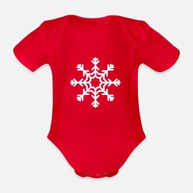 Snöflinga snöflinga - Ekologisk kortärmad babybody