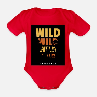 Vild Vild vild vild vild livsstil - Ekologisk kortärmad babybody