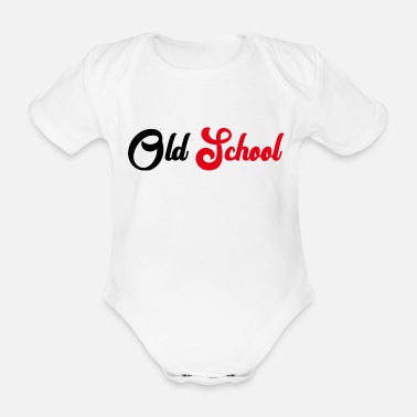 Old School Old School - Ekologisk kortärmad babybody