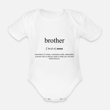 Bror Bror (bror) - Ekologisk kortärmad babybody