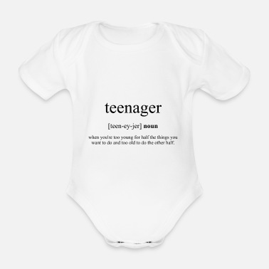 Tonåring Tonåring (tonåring) - Ekologisk kortärmad babybody