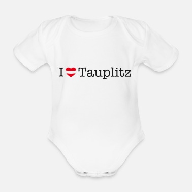 Vinter Jag älskar Tauplitz - Ekologisk kortärmad babybody