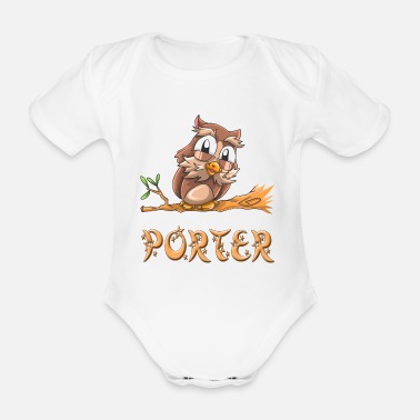 Port Owl Porter - Ekologisk kortärmad babybody