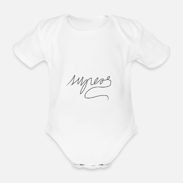 Font font - Organic Short-Sleeved Baby Bodysuit